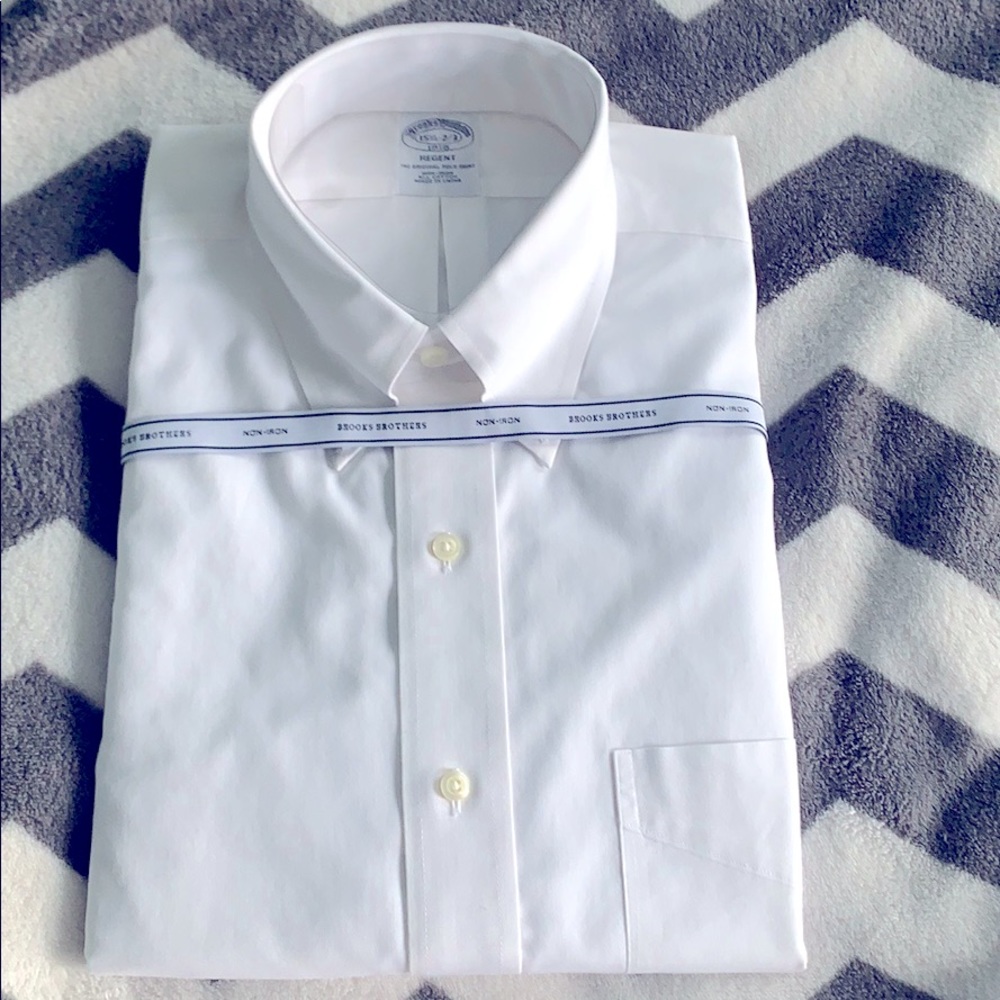 NWT brooks brothers 100% cotton dress shirt